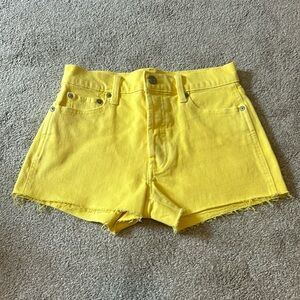 Yellow GAP shorts